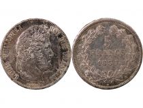 France  Louis Philippe Ier - 5 Francs Argent 1837 A Paris \ Type Domard, Tr Relief\ 