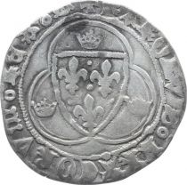 France 1 Blanc à la Couronne, Charles VII - ND (1422-1461)