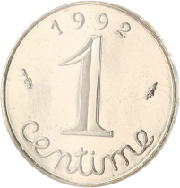 France 1 Centime BE Epi 1992