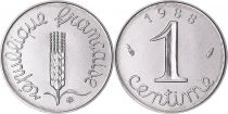 France 1 Centime Epi - 1988 - from UNC set