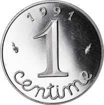 France 1 centime Epi - 1991 - BE