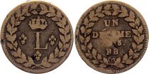 France 1 Decime Louis XVIII - Strasbourg Blockade - 1815 BB