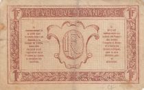 France 1 franc - Armed Forces Treasury - Serial 0.257.509 F - 1917