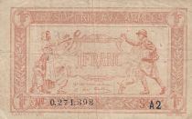 France 1 franc - Armed Forces Treasury - Serial 0.271.393 A2- 1917