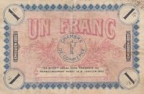 France 1 franc - Chambre de commerce de Auxerre - Serial 125 - 1920