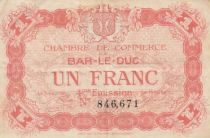 France 1 franc - Chambre de commerce de Bar-Le-Duc - 4th emission - 1922