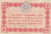 France 1 franc - Chambre de commerce de Bar-Le-Duc - 4th emission - 1922