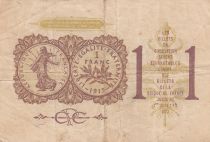 France 1 Franc - Paris Chamber of Commerce - 1919-1922 - F - Serial A.10