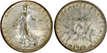 France 1 Franc - Semeuse - 1912 - Argent