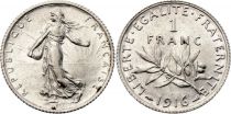 France 1 Franc - Sower - 1916 - Silver