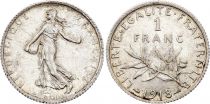 France 1 Franc - Sower - 1918 - Silver