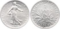 France 1 Franc - Sower - 1919 - Silver