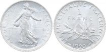 France 1 Franc - Sower- 1920 - Silver