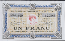 France 1 Franc - Troyes Chamber of Commerce 1918 - PROMO