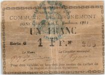 France 1 Franc Brunemont City - 1914