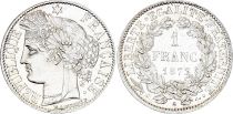 France 1 Franc Ceres - III e Republique - 1872 Petit A Paris