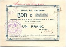 France 1 Franc Mayenne City