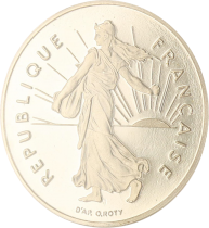 France 1 Franc Proof Sower 1992