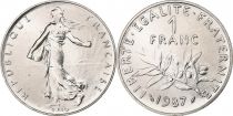 France 1 Franc Seed sower - 1987 - from UNC set