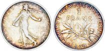 France 1 Franc Semeuse - 1899 - Silver