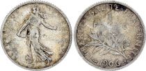 France 1 Franc Semeuse - 1906 - Argent