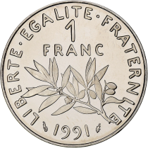 France 1 franc Semeuse - 1991 - BE