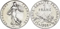 France 1 Franc Semeuse - 1992 BU frappe médaille