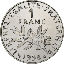 France 1 franc Semeuse - 1998 - BE