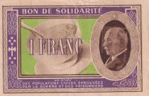 France 1 Franc Solidarity Bond - 1941-1942 - Serial F