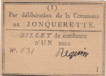 France 1 sous - Vaucluse - Jonquerette - Fake - 1792