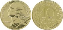 France 10 Centimes Marianne - 2001 Frappe BU