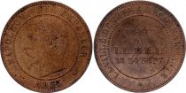 France 10 Centimes Napoleon III - Visit of Lille 1853 - XF