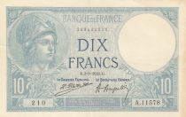 France 10 Francs - Minerva - 03-09-1923 - Serial A.11578