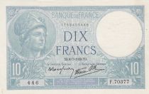 France 10 Francs - Minerva - 06-07-1939 - Serial F.70377