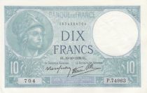 France 10 Francs - Minerva - 19-10-1939 - Serial P.74963