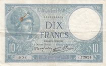 France 10 Francs - Minerva - 28-09-1939 - Serial J.72924