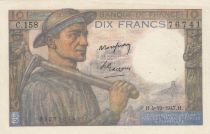 France 10 Francs - Minor - 04-12-1947 - Serial C.158