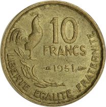 France 10 Francs - Type Georges Guiraud - France 1951 (SUP)