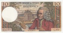 France 10 Francs - Voltaire - 02-03-1967 - Serial L.312