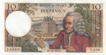 France 10 Francs - Voltaire - 02-12-1965 - Serial V.210