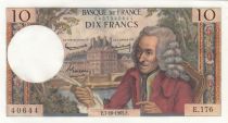 France 10 Francs - Voltaire - 07-10-1965 - Serial E.176