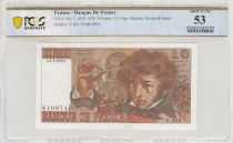 France 10 Francs Berlioz - 02-03-1978 - Serial V.303 - PCGS 53 AU