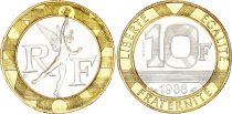 France 10 Francs Génie - 1988 - Bimétal - Essai