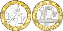 France 10 Francs Génie - 1991 - Bimétal