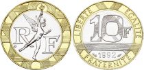 France 10 Francs Génie - 1992 - Frappe médaille