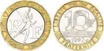 France 10 Francs Genius - 1992 - Bimetal