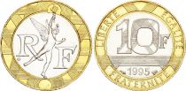 France 10 Francs Genius - 1995 - Bimetal