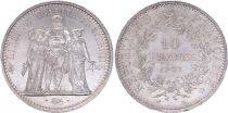 France 10 Francs Hercules -1967 Silver