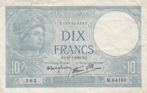 France 10 Francs Minerva -  19-06-1941 - Serial M.84160