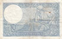 France 10 Francs Minerva - 21-09-1939 - Serial V.72346